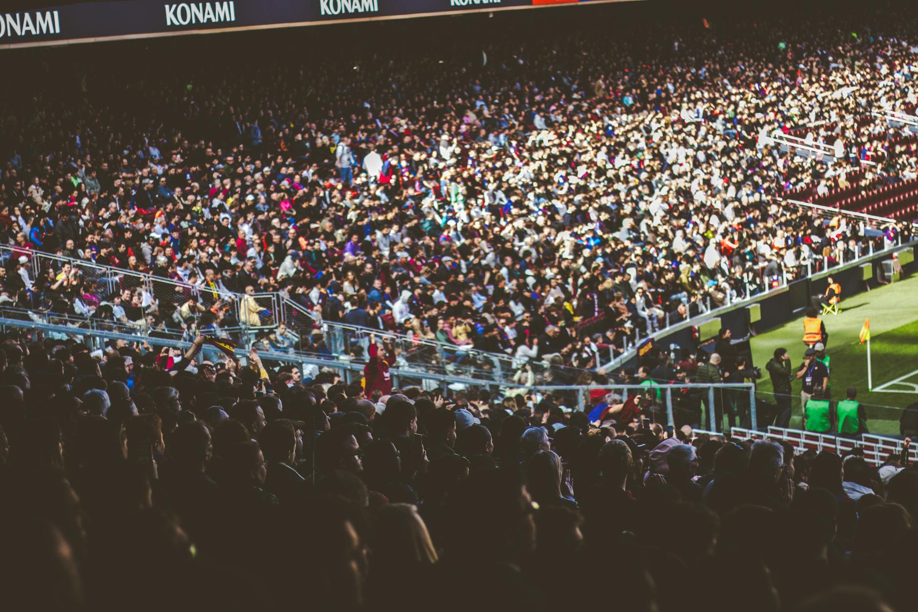 Soccer stadium crowd representing sporting events at Toyota Stadium in Frisco TX