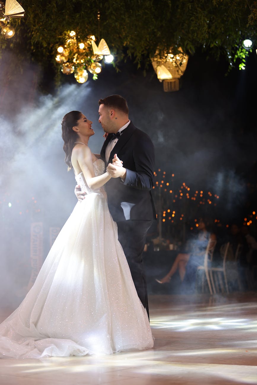 Wedding couple representing celebrations at Frisco TX venues