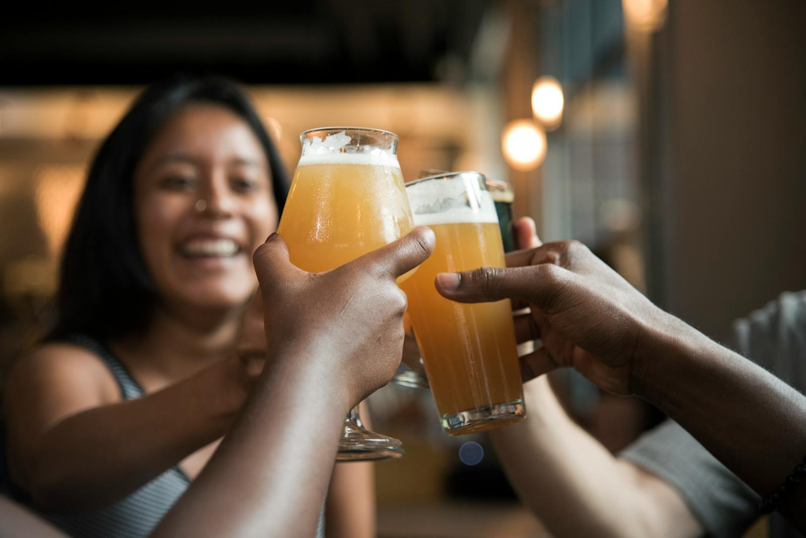Brewery taproom in Frisco TX with craft beer flight