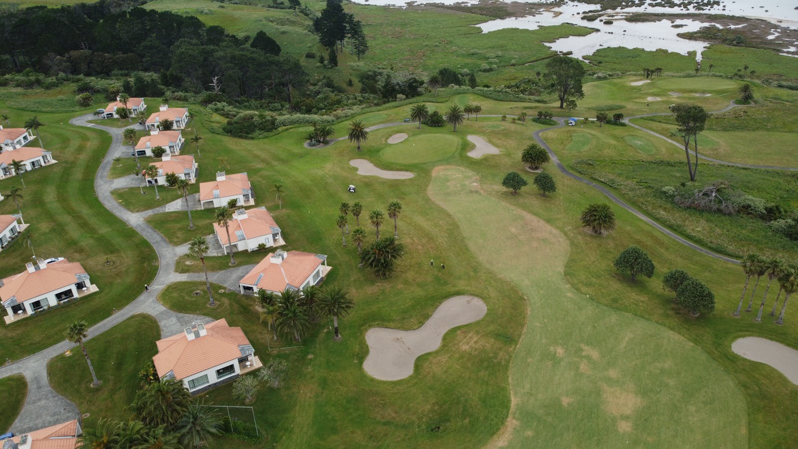 Aerial view of PGA Frisco Resort and golf courses