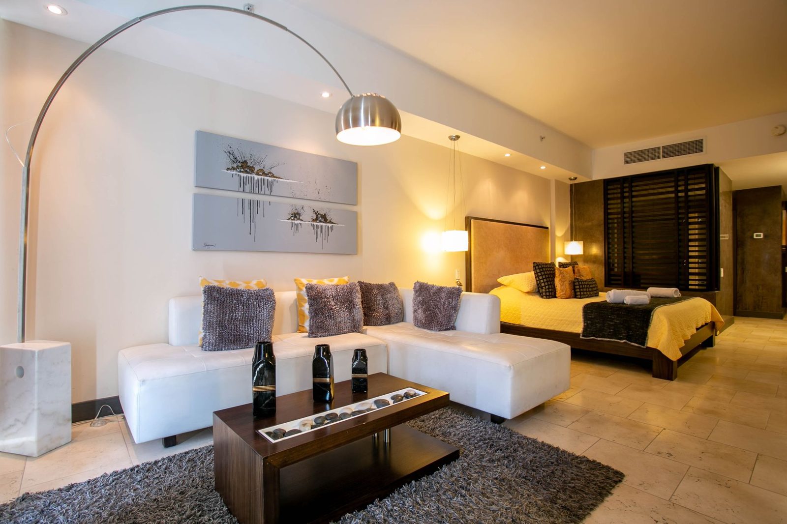 Spacious suite living area at a hotel near The Star Frisco TX