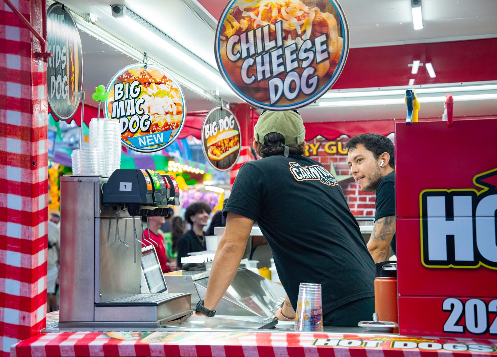 Ballpark concessions and food at a Frisco RoughRiders game