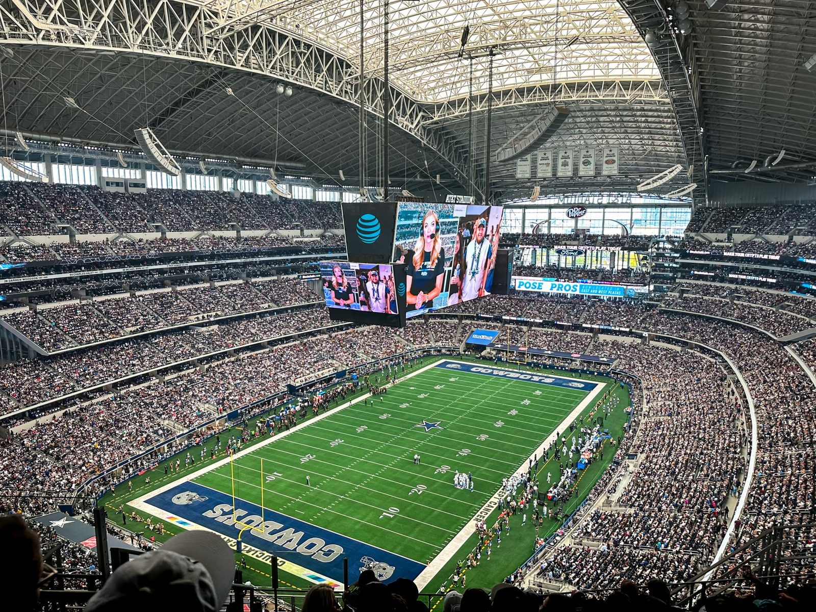 The Star Frisco Dallas Cowboys fan gameday atmosphere in Frisco TX