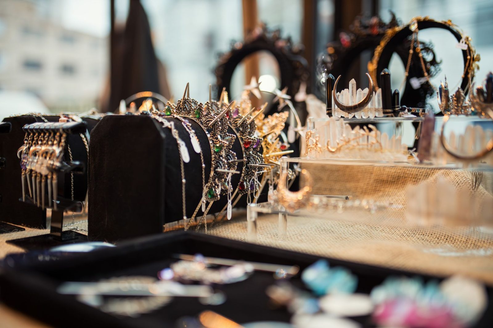 Handcrafted jewelry and gifts at a Frisco Rail District boutique