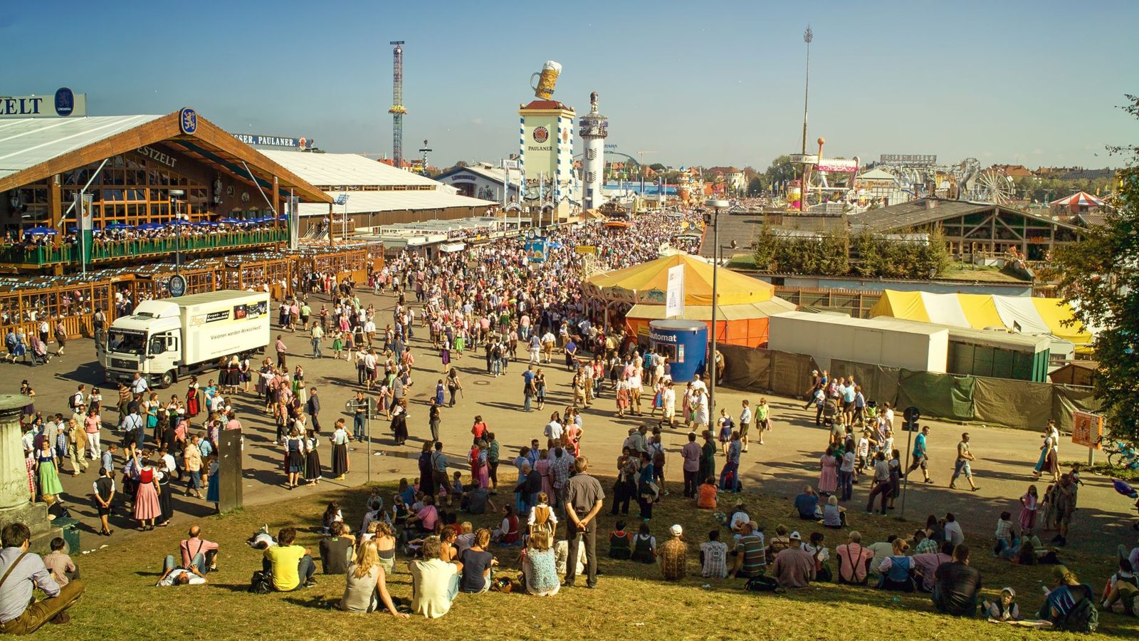 Outdoor festival beer garden at Frisco Freedom Fest July 4th celebration