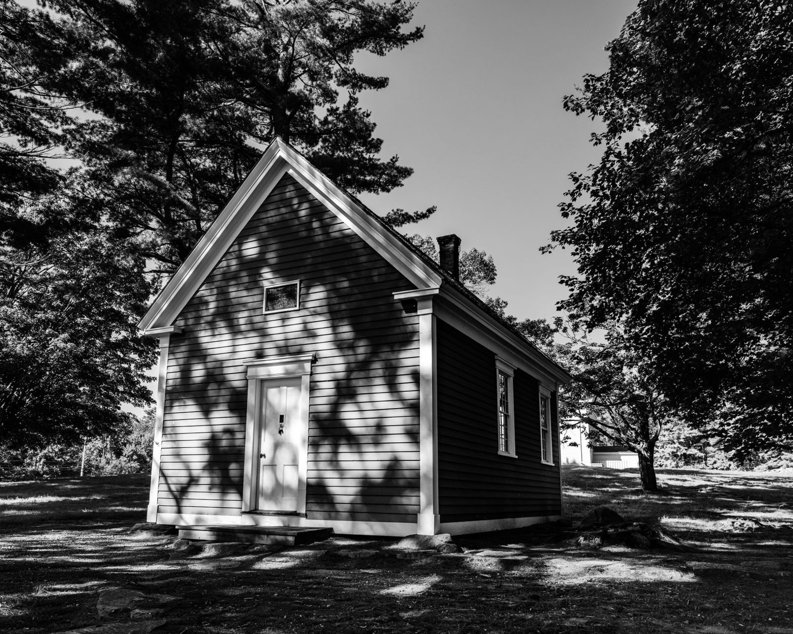 Frisco Heritage Museum one-room schoolhouse with vintage desks