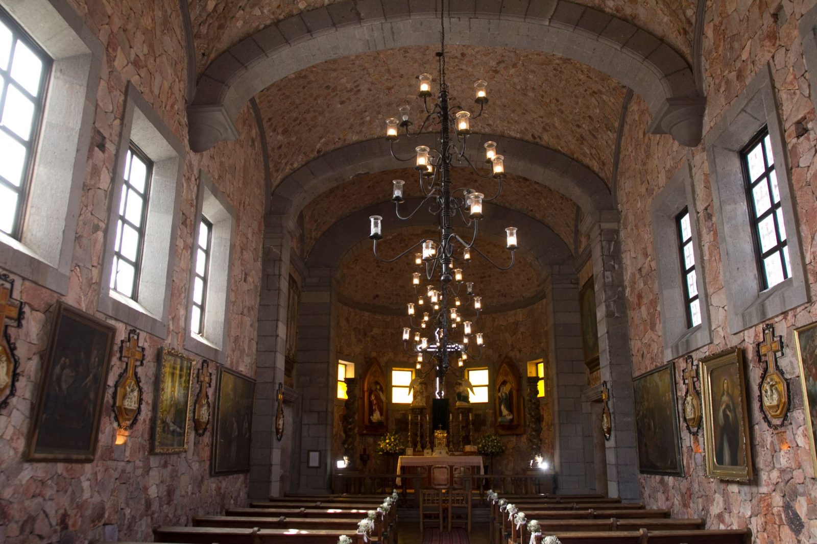 Wedding chapel aisle representing intimate wedding venues Frisco TX