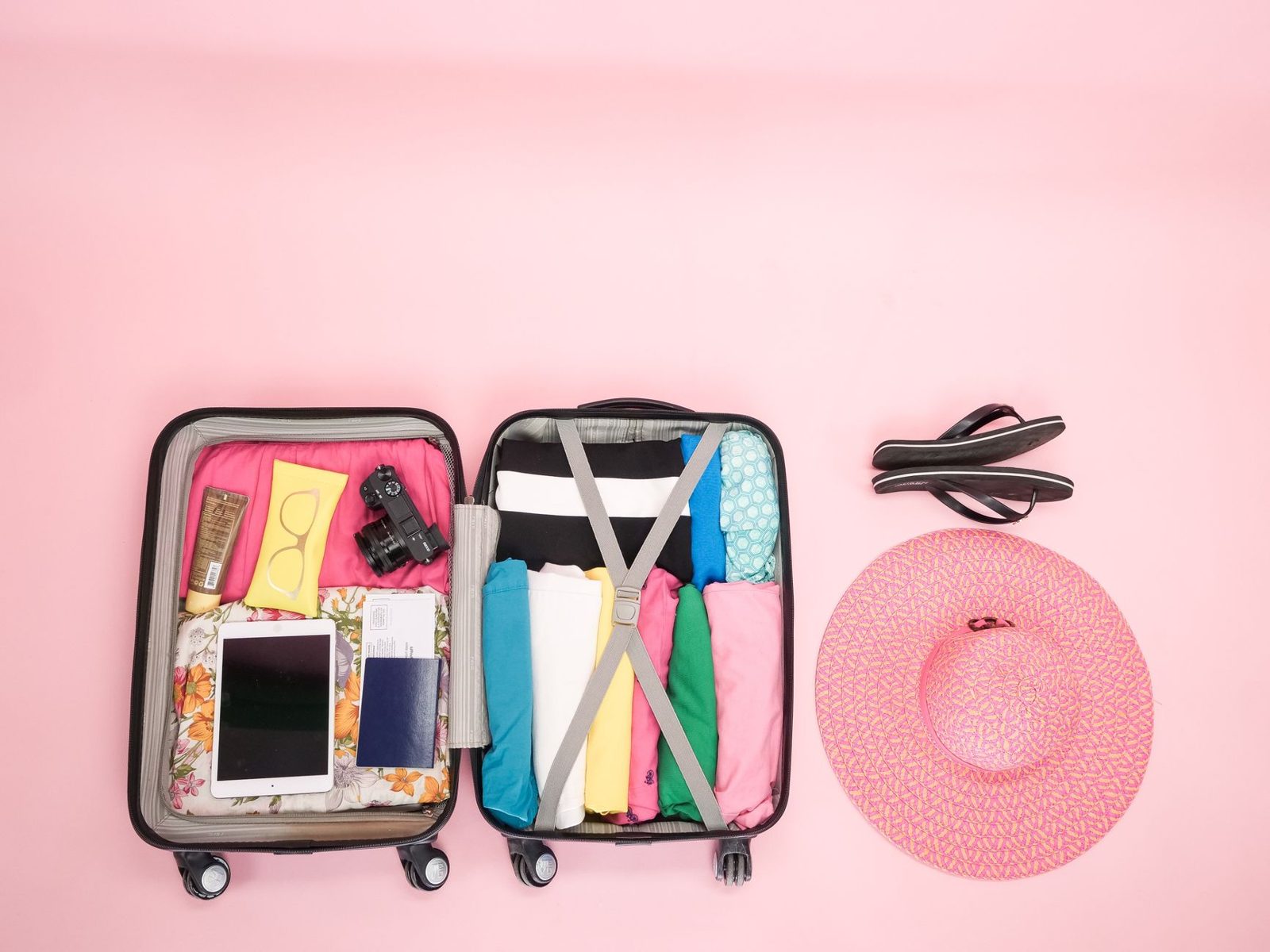 Packing checklist and suitcase for Frisco TX vacation planning