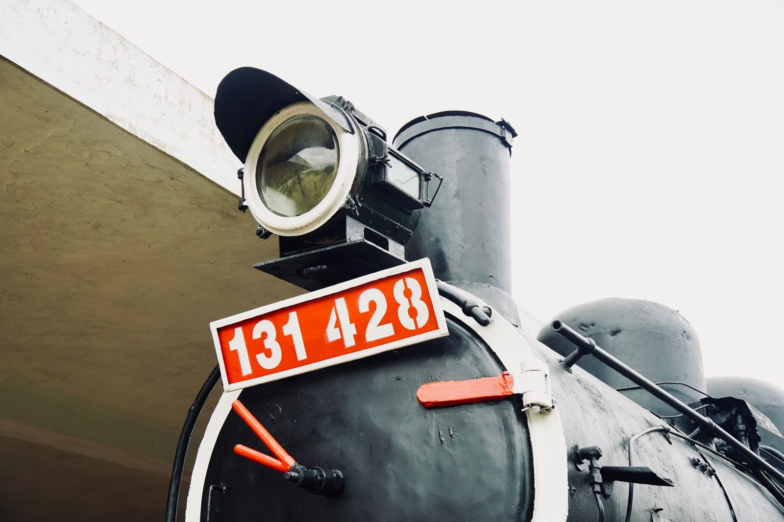 Historic steam locomotive at a Frisco TX museum railroad collection