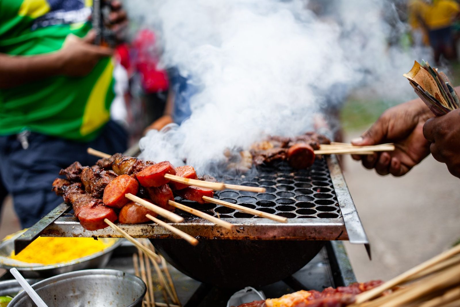Brazilian churrascaria style grilled meat skewers Frisco TX