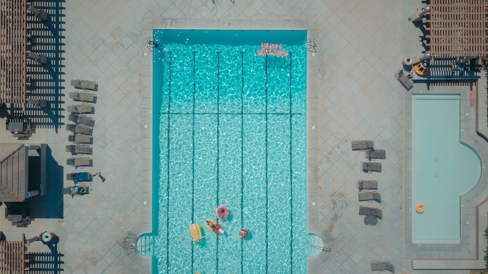 Family floating the lazy river at Frisco Water Park