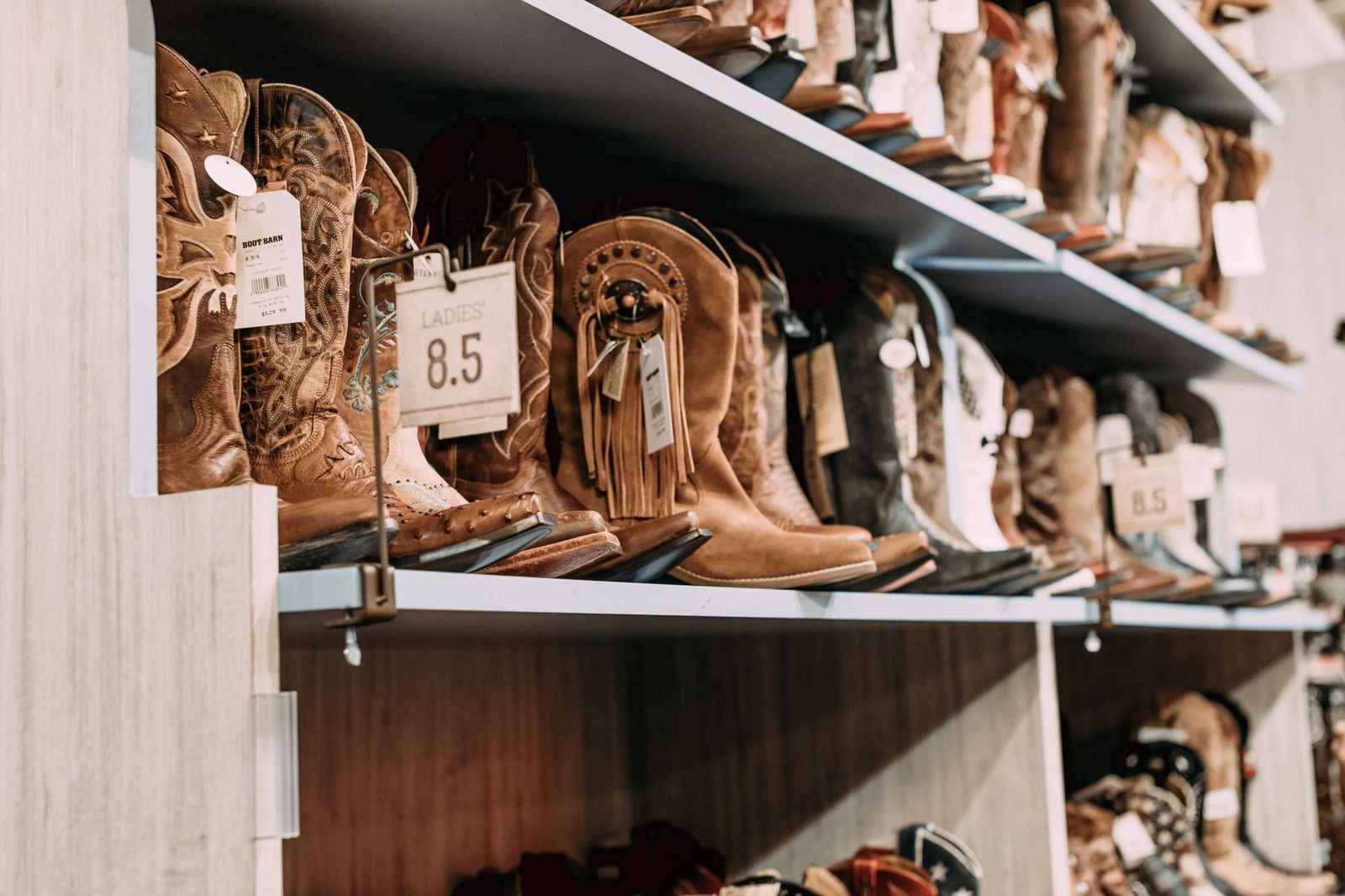 handcrafted Western cowboy boots, a popular Frisco TX souvenir