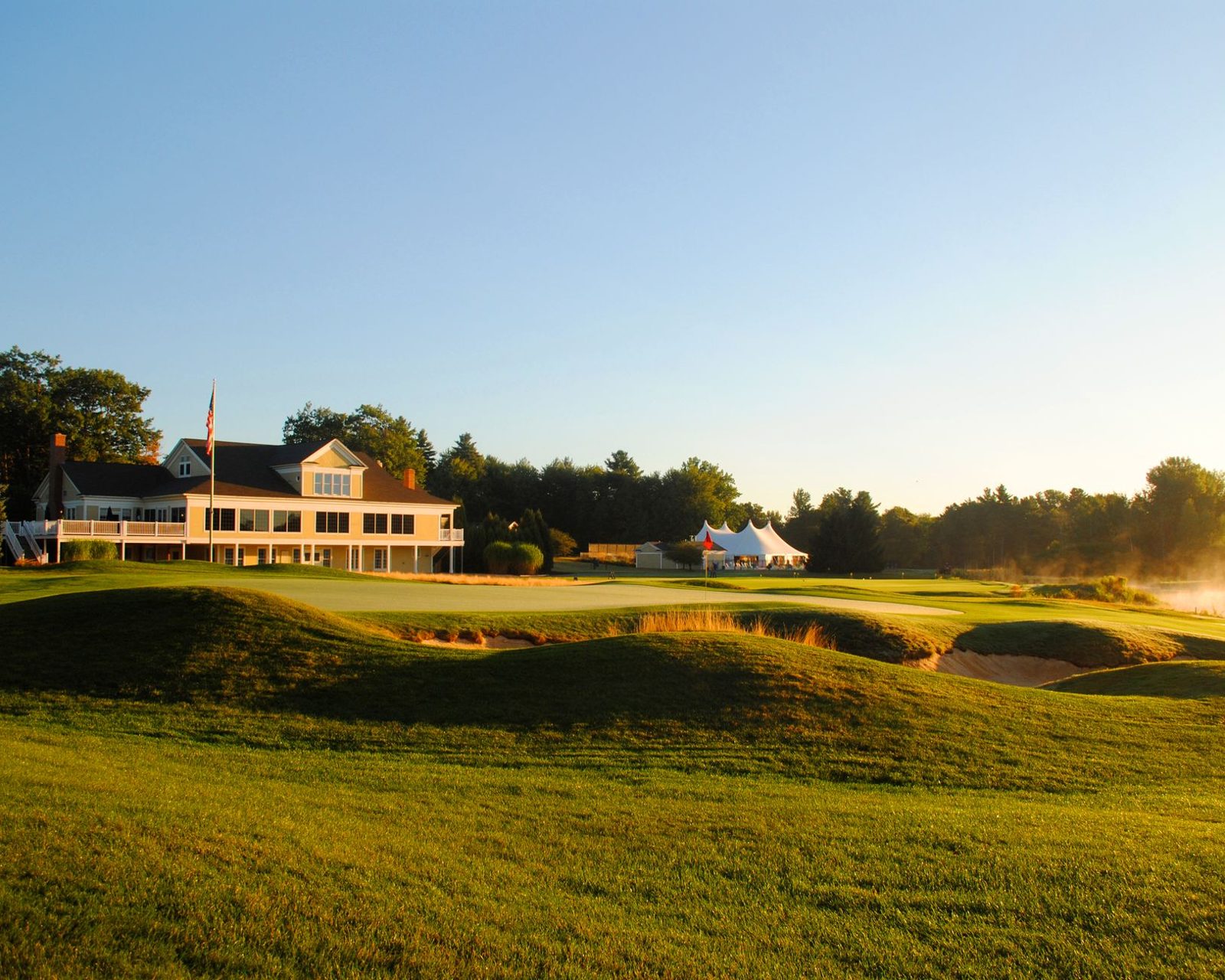 Golf clubhouse terrace used for corporate events near Frisco TX