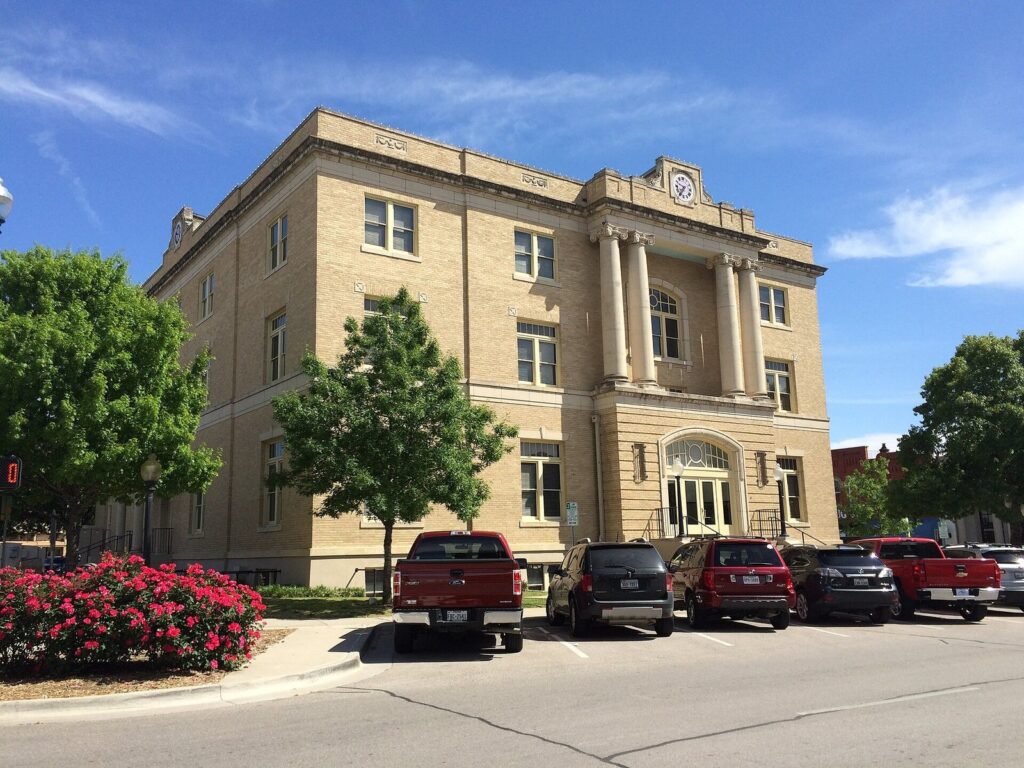 Old Collin County Courthouse on the downtown square in McKinney, Texas