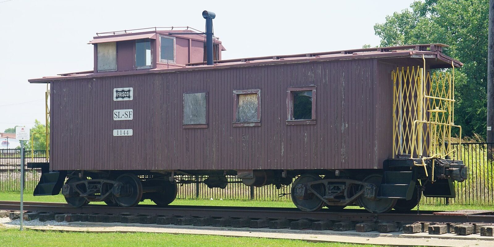 Railroad caboose at the Frisco Heritage Center, one of the unique things to do in Frisco TX